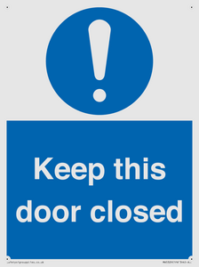 Keep this door closed